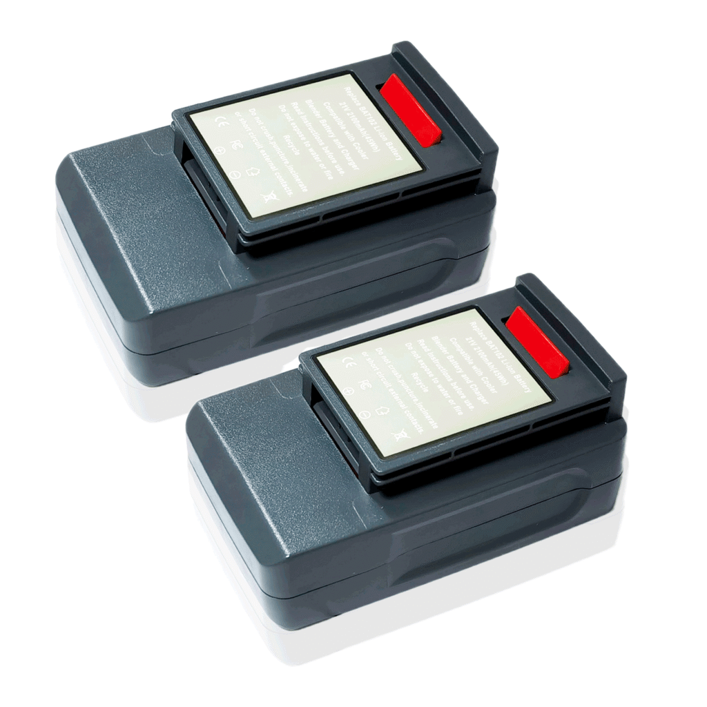 2-Pack Coolest Cooler Blender Battery BAT101 21V 2100mAh Li-ion